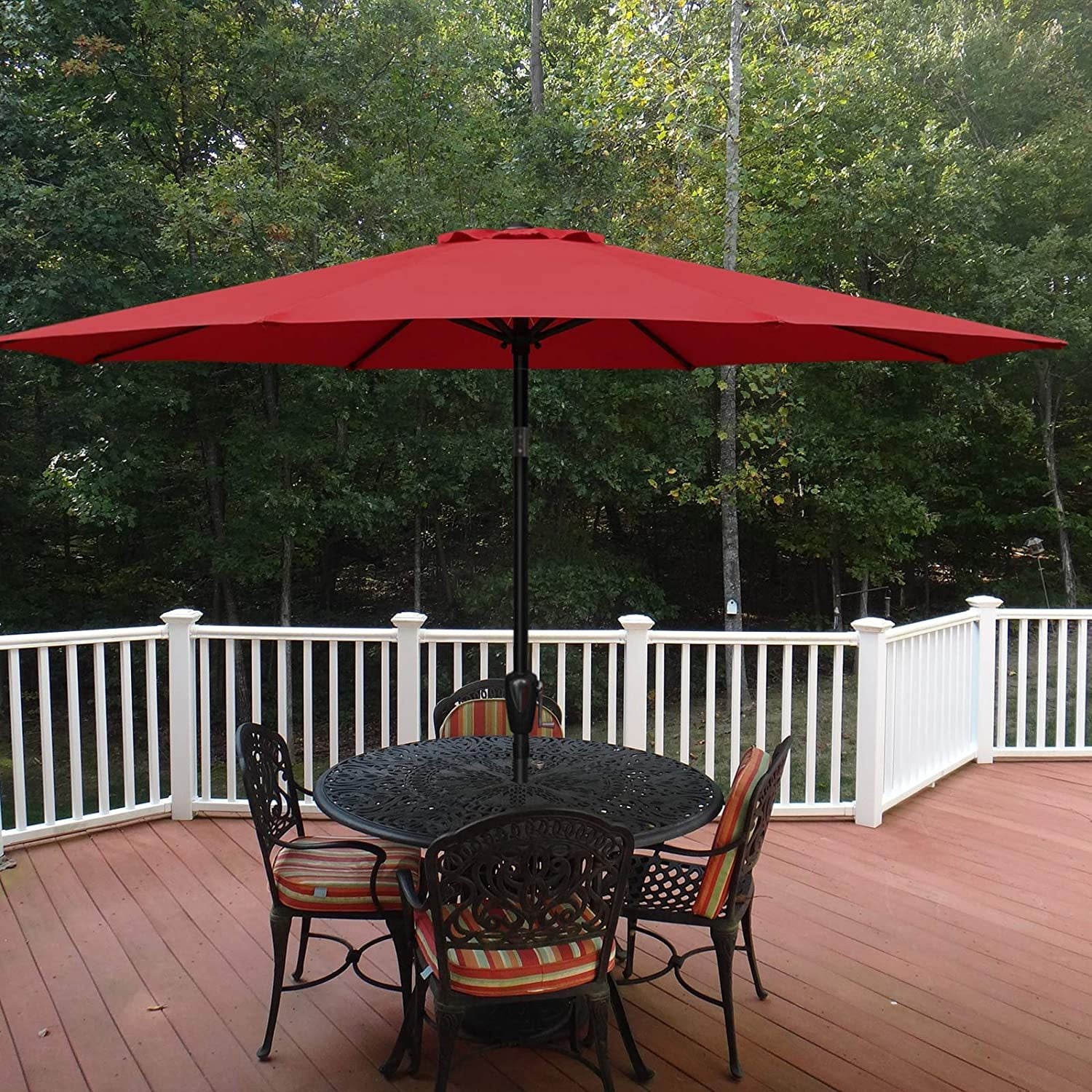 9 ft red patio umbrella 9ft Red Patio Umbrella