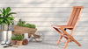 KindTEAK Folding Outdoor Full Size Dining Chair Set of 2