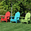 Open-Box New Tradition Folding Adirondack Chair by ResinTeak - Teal