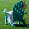 Open-Box New Tradition Folding Adirondack Chair by ResinTeak - Teal
