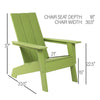 Open-Box Modern Adirondack Chair by ResinTeak - Black