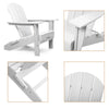 Open-Box Heritage Folding Adirondack Chair by ResinTEAK - White