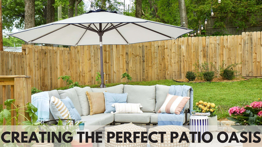 How do you make an outdoor patio oasis?