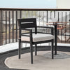 Aluminum Outdoor Patio Dining Chairs with Plush Sunbrella Cushions (Set of 4)