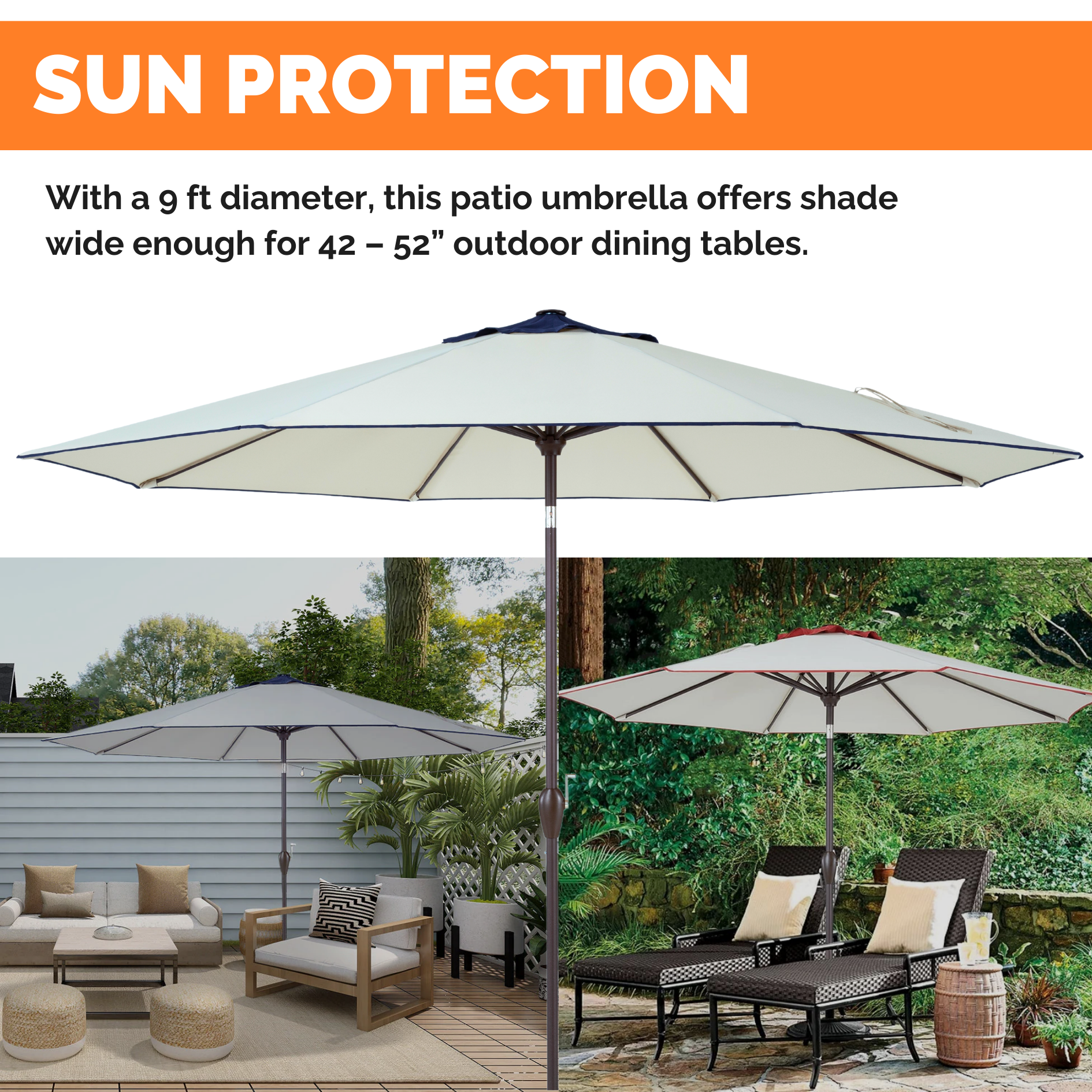 9 ft patio umbrellas Outdoor/Patio Umbrella 9 ft