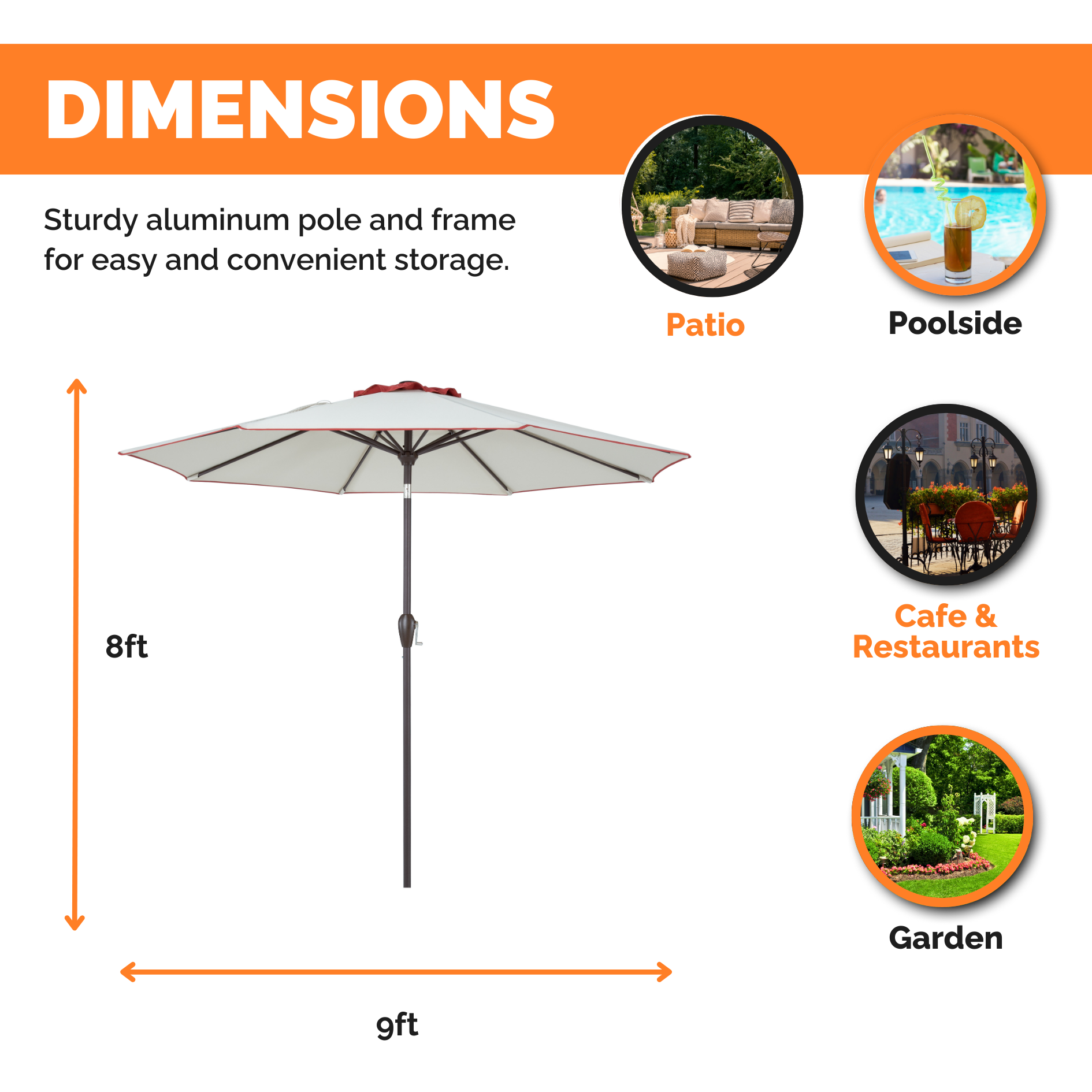 Outdoor/Patio Umbrella 9 ft Outdoor/Patio Umbrella 9 ft
