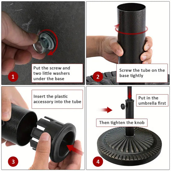 Weatherproof Weighted Patio Umbrella Base
