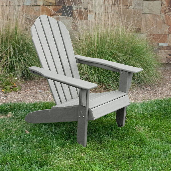 Open-Box Essential Adirondack Chair by ResinTeak - Gray