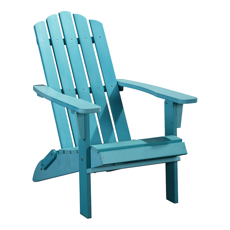 Open-Box Classic Folding Adirondack Chair - Blue