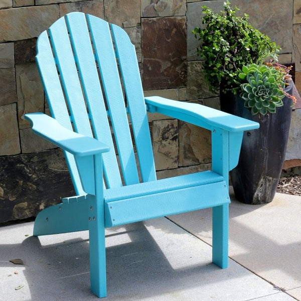 Open-Box Essential Adirondack Chair by ResinTeak - Teal