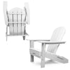 Open-Box Heritage Folding Adirondack Chair by ResinTEAK - White