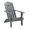 Open-Box Classic Folding Adirondack Chair - Gray