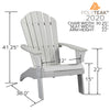 Open-Box King Size Adirondack Chair - White