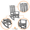 Open-Box Modern Rocking Chair - Gray
