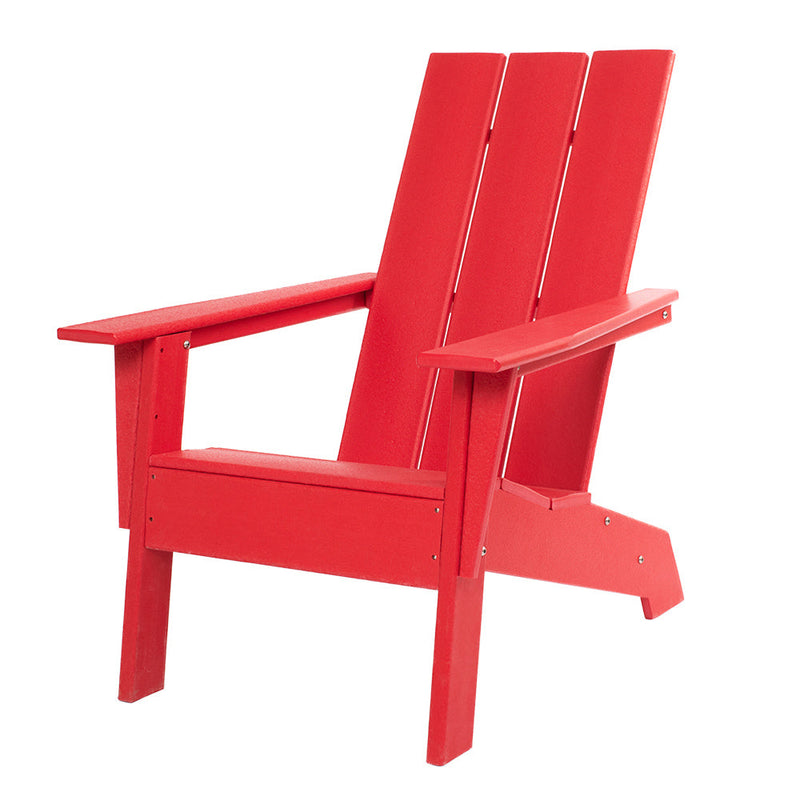 Open-Box Modern Adirondack Chair by ResinTeak - Red