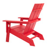 Open-Box Modern Adirondack Chair by ResinTeak - Red