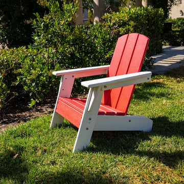Open-Box ResinTEAK Child-Size Adirondack Chair - Red 1