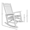 RESINTEAK New Classic Outdoor Rocking Chair