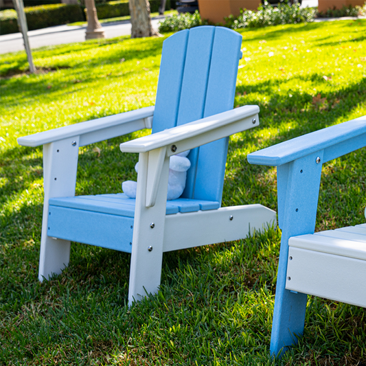Open-Box ResinTEAK Child-Size Adirondack Chair - Blue 1